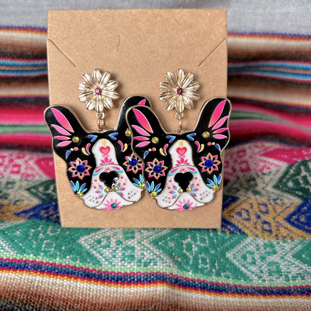 Bulldog earrings